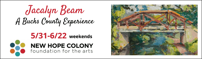 This is a free public exhibition of modern impressionist paintings by Jacalyn Beam, who is a nationally recognized artist. These paintings are of iconic Bucks County vistas throughout the years and are exquisitely mounted in high end frames, some of which are antique.