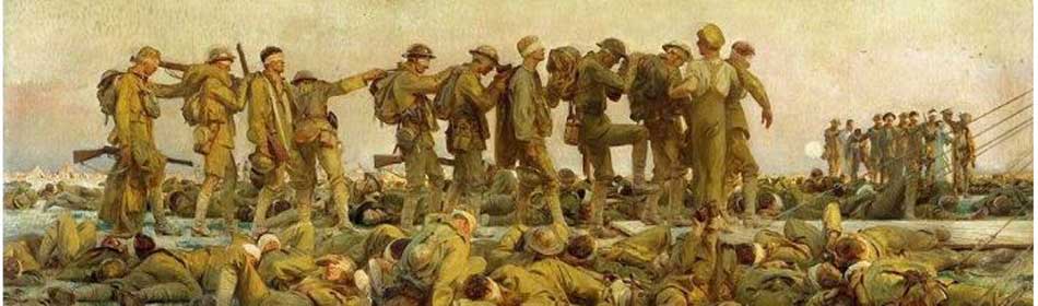John Singer Sargent - Gassed, 1918 - Oil on canvas - (on display at Imperial War Museum, London, UK) in the Allentown, Lehigh Valley PA area